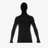 Mask Tight Hooded Stretch-woven Top