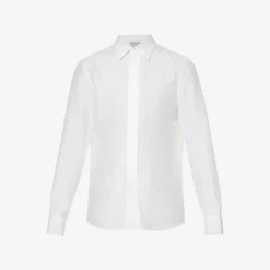 Alexander McQueen Curved-hem Relaxed-fit Silk Shirt