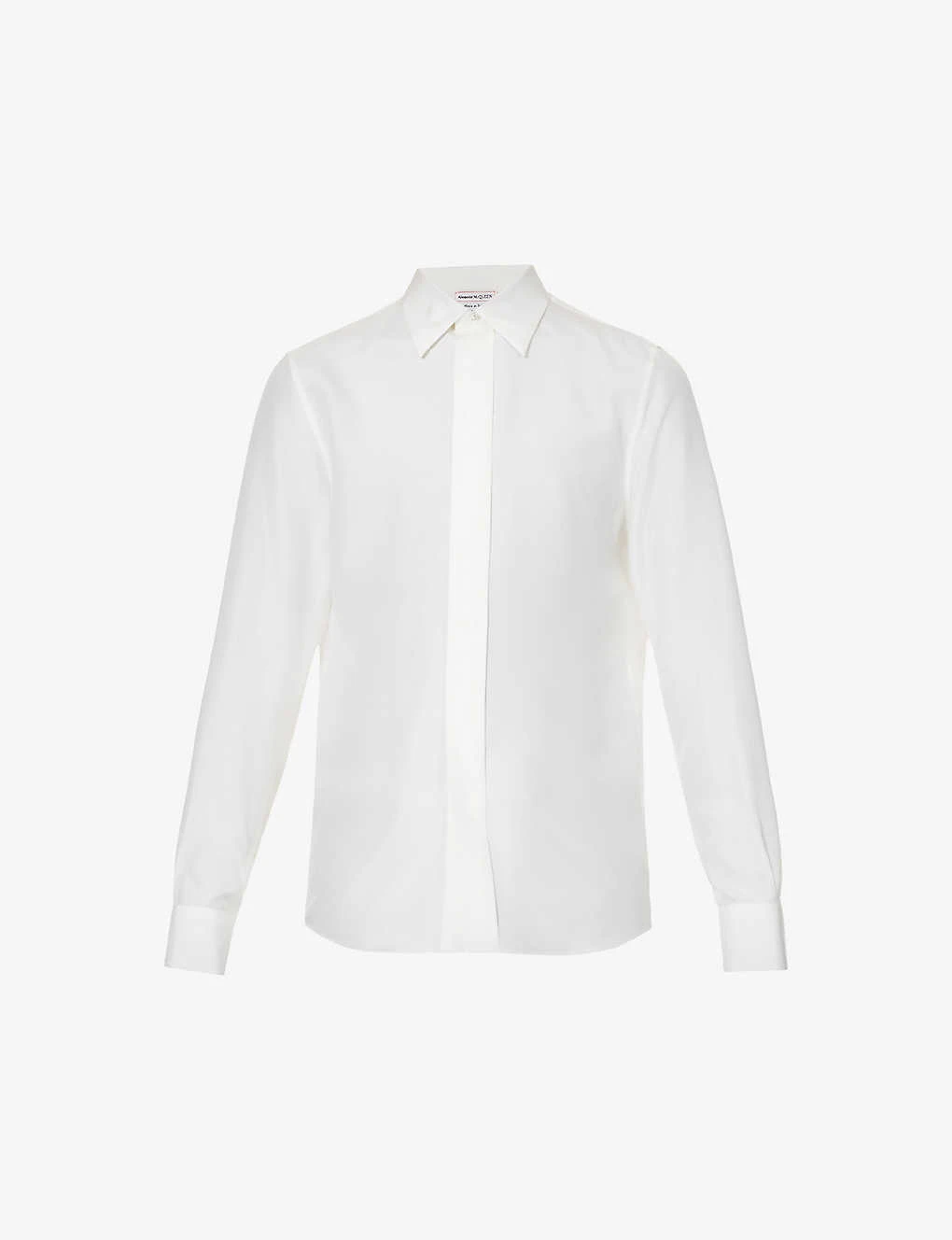Alexander McQueen Curved-hem Relaxed-fit Silk Shirt