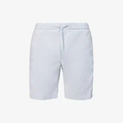 Drawstring Mid-rise Linen And Cotton-blend Shorts
