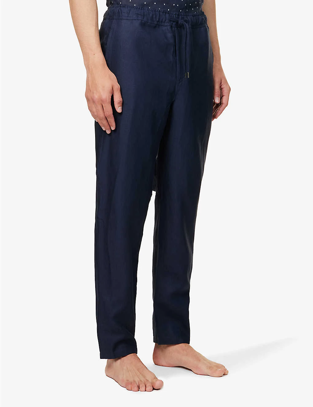 Sydney Regular-fit Straight-leg Linen Trousers - Image 3