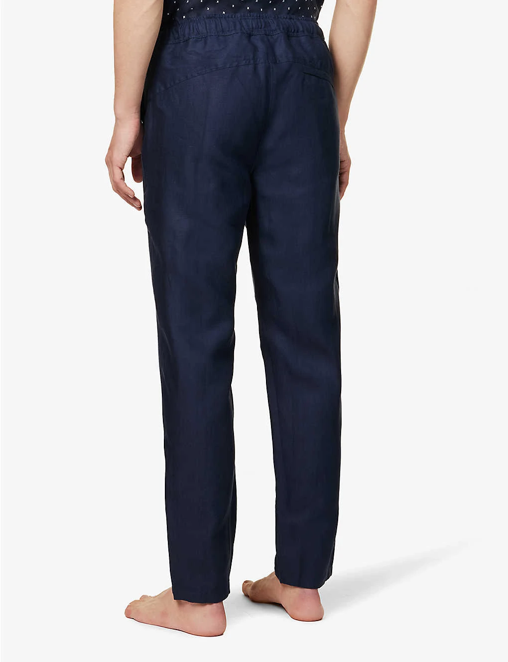 Sydney Regular-fit Straight-leg Linen Trousers - Image 4