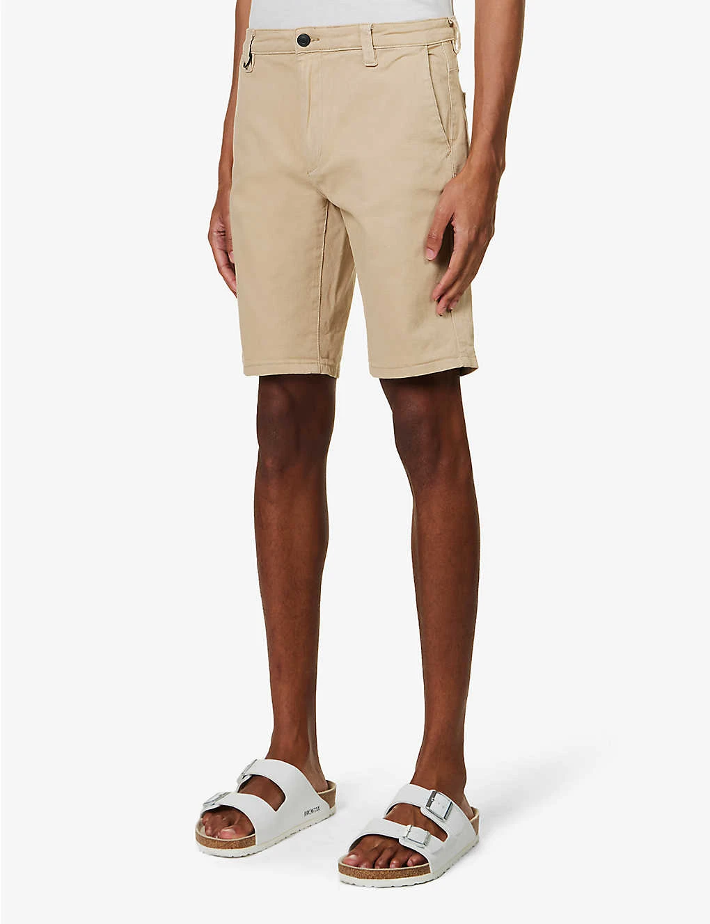 NEUW Cody Regular-fit Mid-rise Stretch-cotton Shorts - Image 3