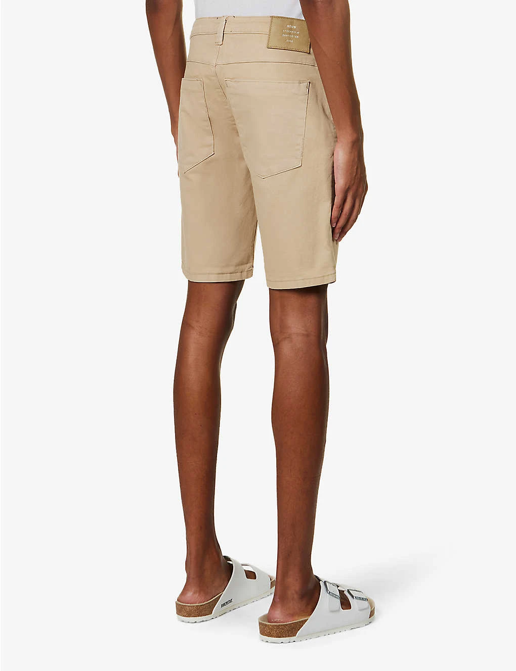 NEUW Cody Regular-fit Mid-rise Stretch-cotton Shorts - Image 4