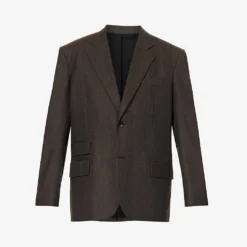 Bottega Veneta Notched-lapel Single-breasted Relaxed-fit Wool Blazer