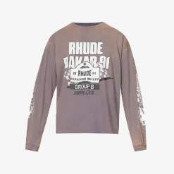 Rhude Dakar Graphic-print Cotton-jersey T-shirt