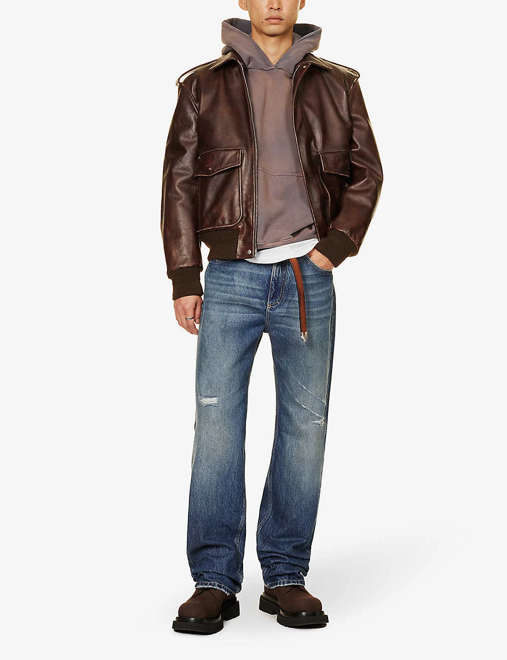 Rhude Moon Graphic-print Cotton-jersey Hoody - Image 2