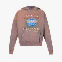 Rhude Desert Graphic-print Cotton-jersey Hoody