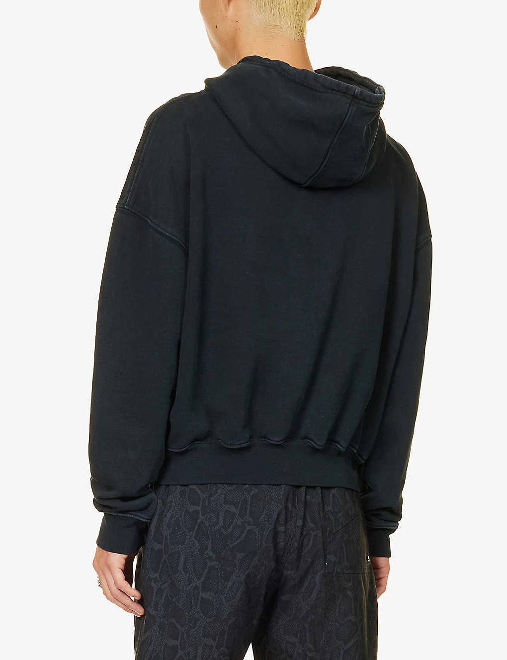 Rhude Desert Rally Brand-print Boxy-fit Cotton-jersey Hoody - Image 4