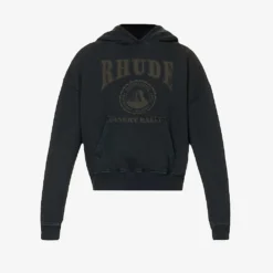 Rhude Desert Rally Brand-print Boxy-fit Cotton-jersey Hoody