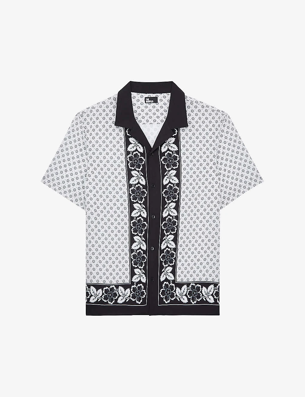 THE KOOPLES Graphic-print Relaxed-fit Woven Shirt