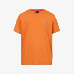 Zebra-embroidered Crewneck Cotton-jersey T-shirt