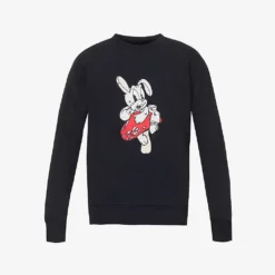 Rabbit Brand-print Regular-fit Organic-cotton Sweatshirt