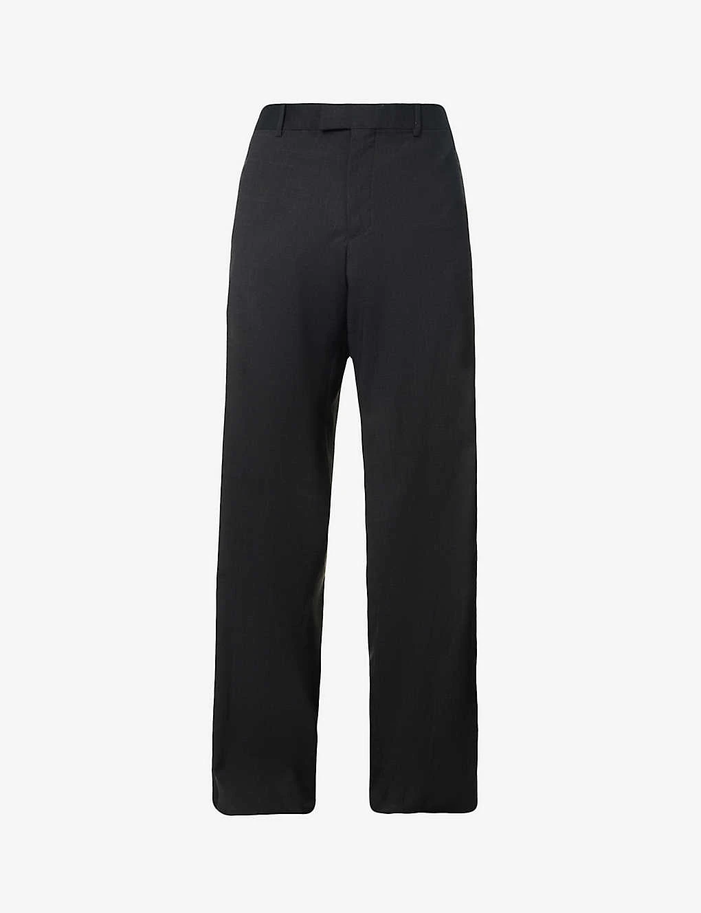 Raf Simons Pressed-crease Straight-leg Relaxed-fit Stretch-wool Trousers