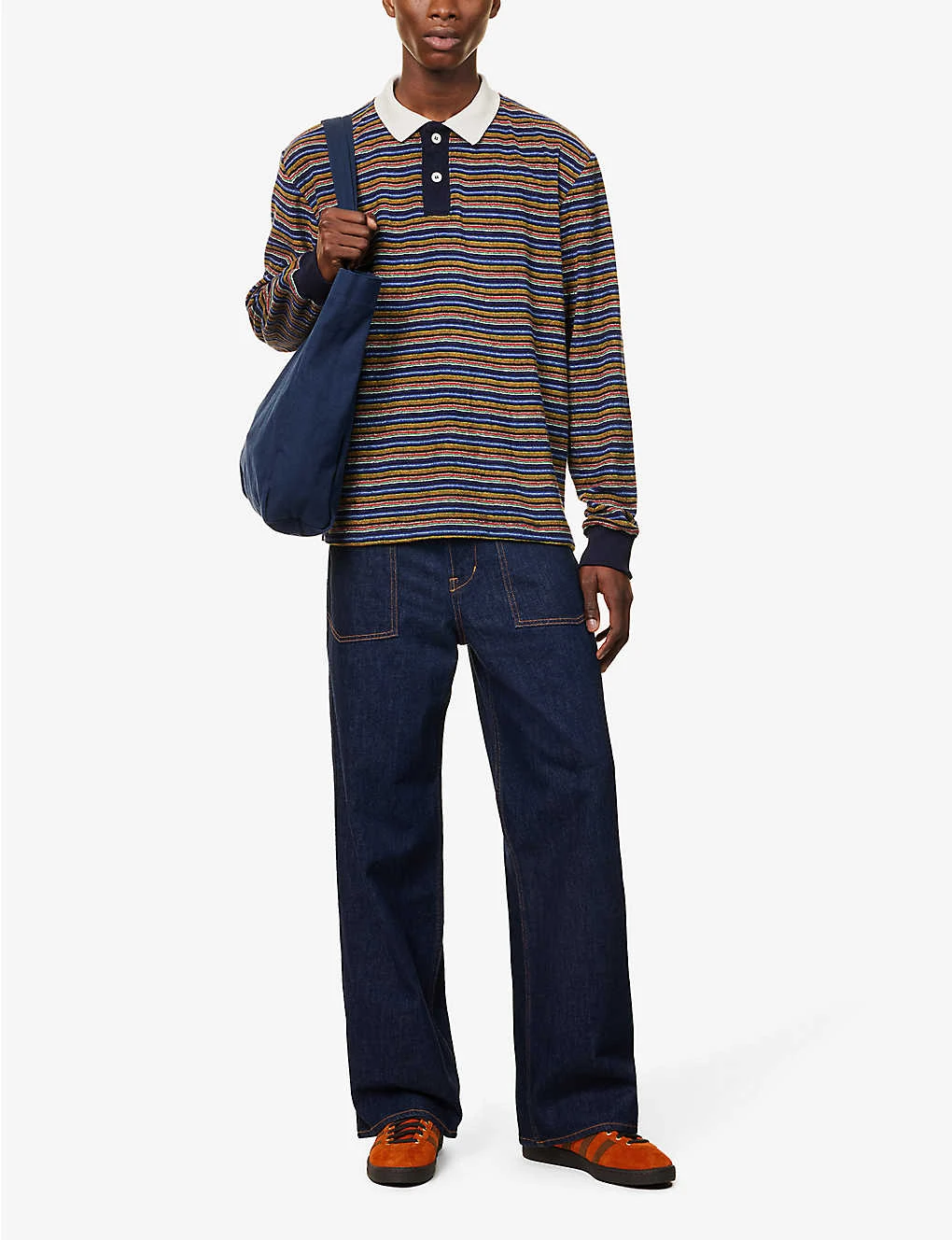 Stardust Striped-pattern Cotton-blend Rugby Shirt - Image 2