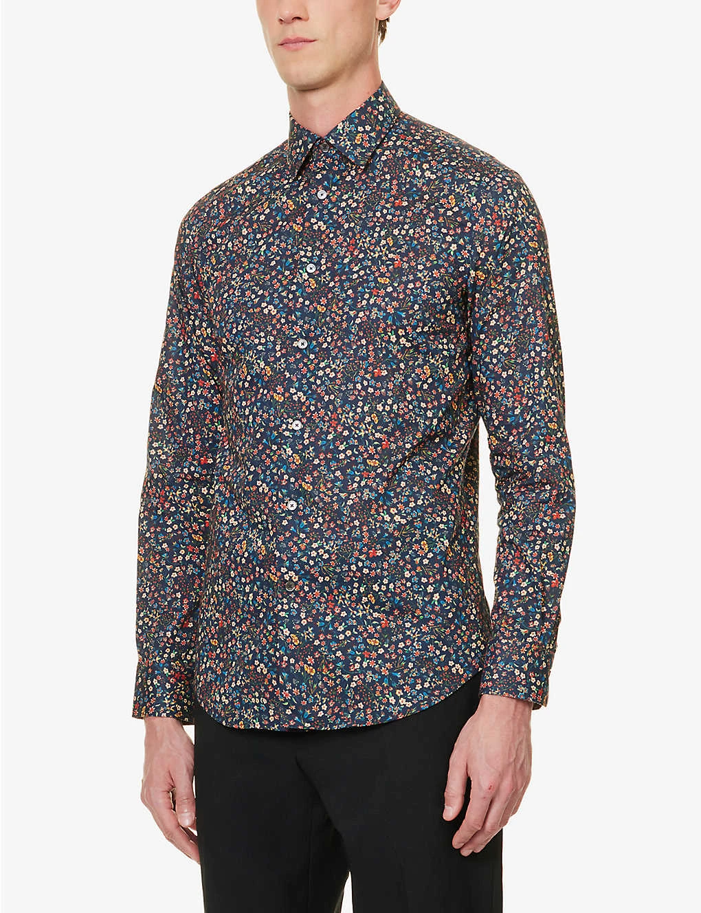 PAUL SMITH Liberty Floral-print Regular-fit Organic-cotton Shirt - Image 3