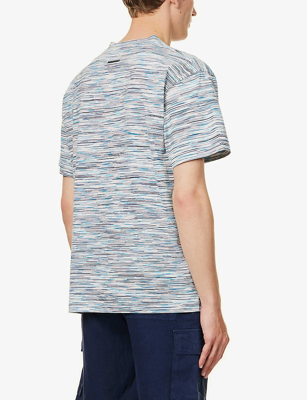 Missoni Striped Logo-embossed Cotton-jersey T-shirt - Image 4