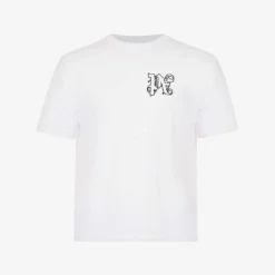 Palm Angels Logo-embroidered Cotton-jersey T-shirt