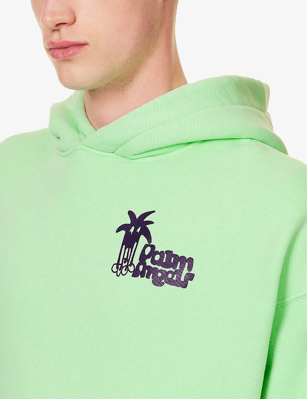 Palm Angels Douby Logo-print Cotton-jersey Hoody - Image 5