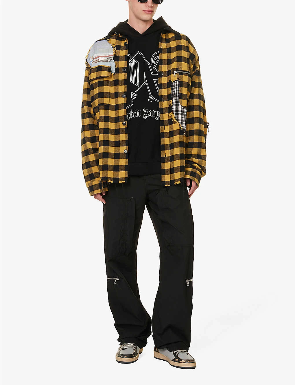 Palm Angels Logo-embroidered Oversized Cotton-jersey Hoody - Image 2