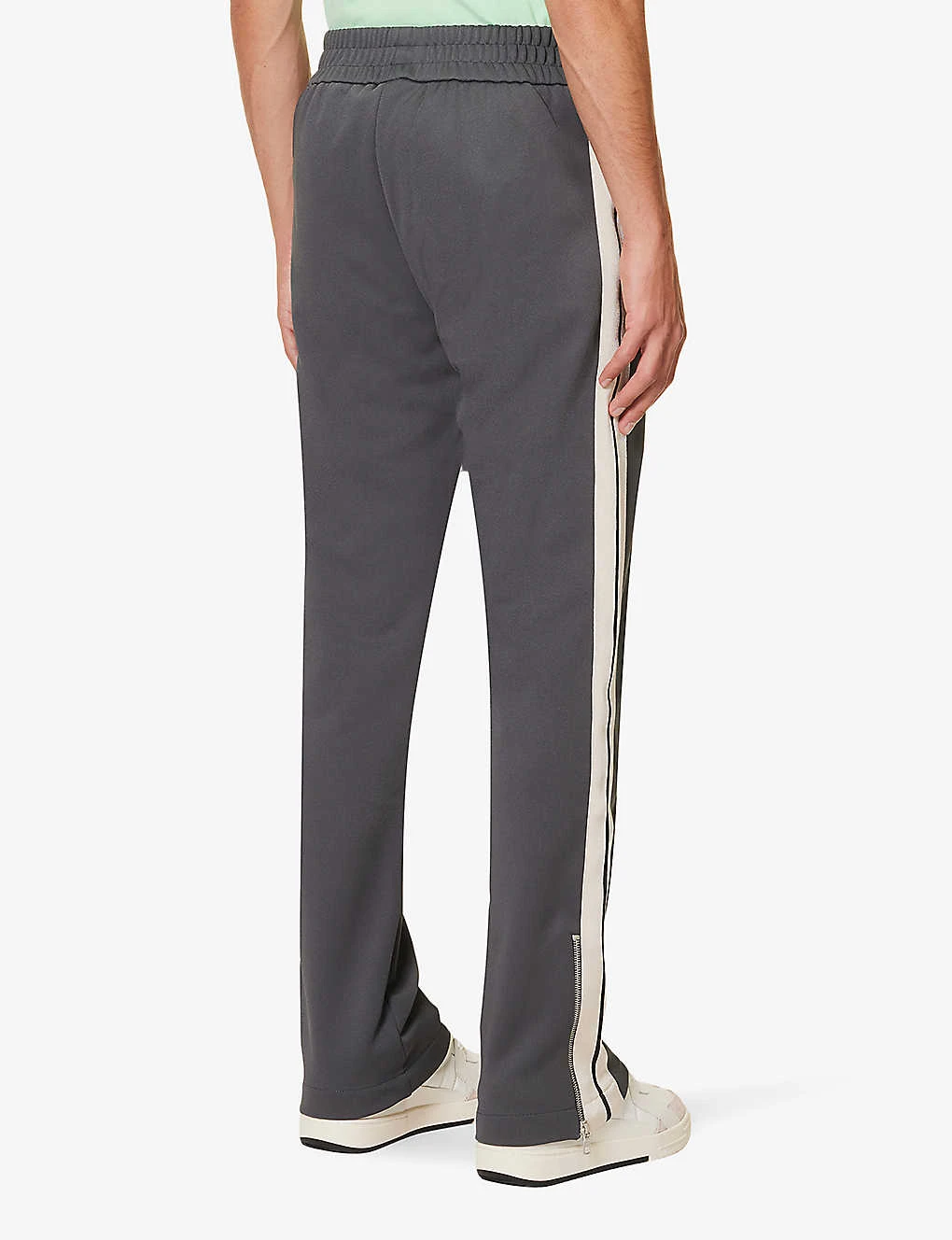 Palm Angels Brand-embroidered Zipped-hem Woven Jogging Bottoms - Image 4