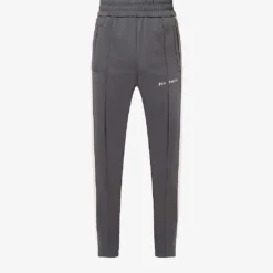Palm Angels Brand-embroidered Zipped-hem Woven Jogging Bottoms