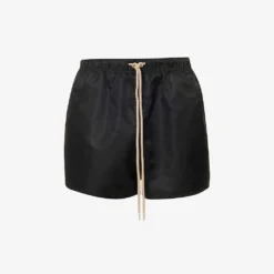 ESSENTIALS Brand-patch Drawstring Shell Shorts