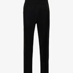 Brand-embossed Tapered-leg Regular-fit Knitted Jogging Bottoms