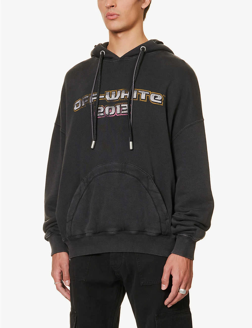 Bacchus Faded-wash Cotton-jersey Hoody - Image 3