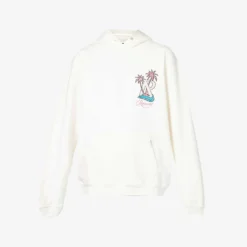 Represent Resort Brand-embroidered Relaxed-fit Stretch-cotton Hoody