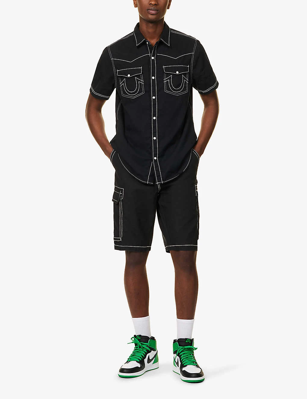 True Religion Western Brand-embroidered Regular-fit Cotton Shirt - Image 2