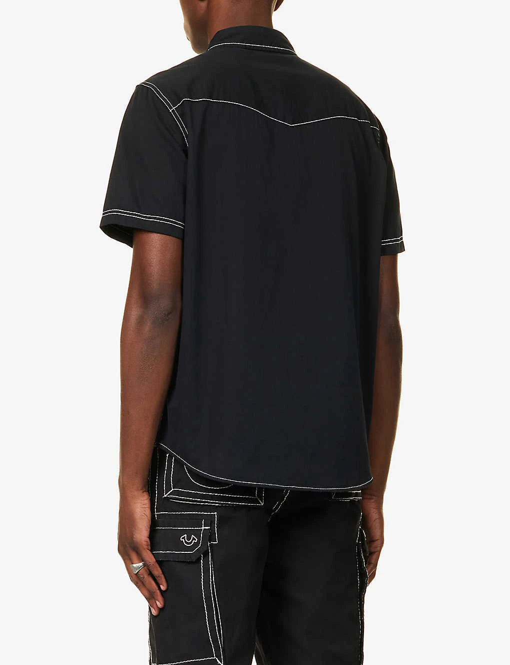 True Religion Western Brand-embroidered Regular-fit Cotton Shirt - Image 4