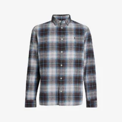 AllSaints Valens Checked Regular-fit Cotton Shirt
