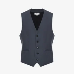 Reiss Fine Darted Slim-fit Wool Waistcoat