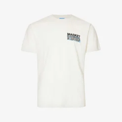 MARKET Flowerbed Graphic-print Regular-fit Cotton-jersey T-shirt
