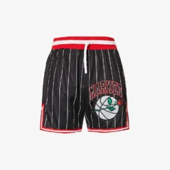 MARKET Rose Bowl Graphic-print Mesh Shorts