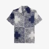 Reiss Loxley Graphic-print Regular-fit Woven Shirt