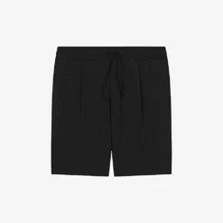 Reiss Riad Drawstring-waist Textured Stretch-woven Shorts