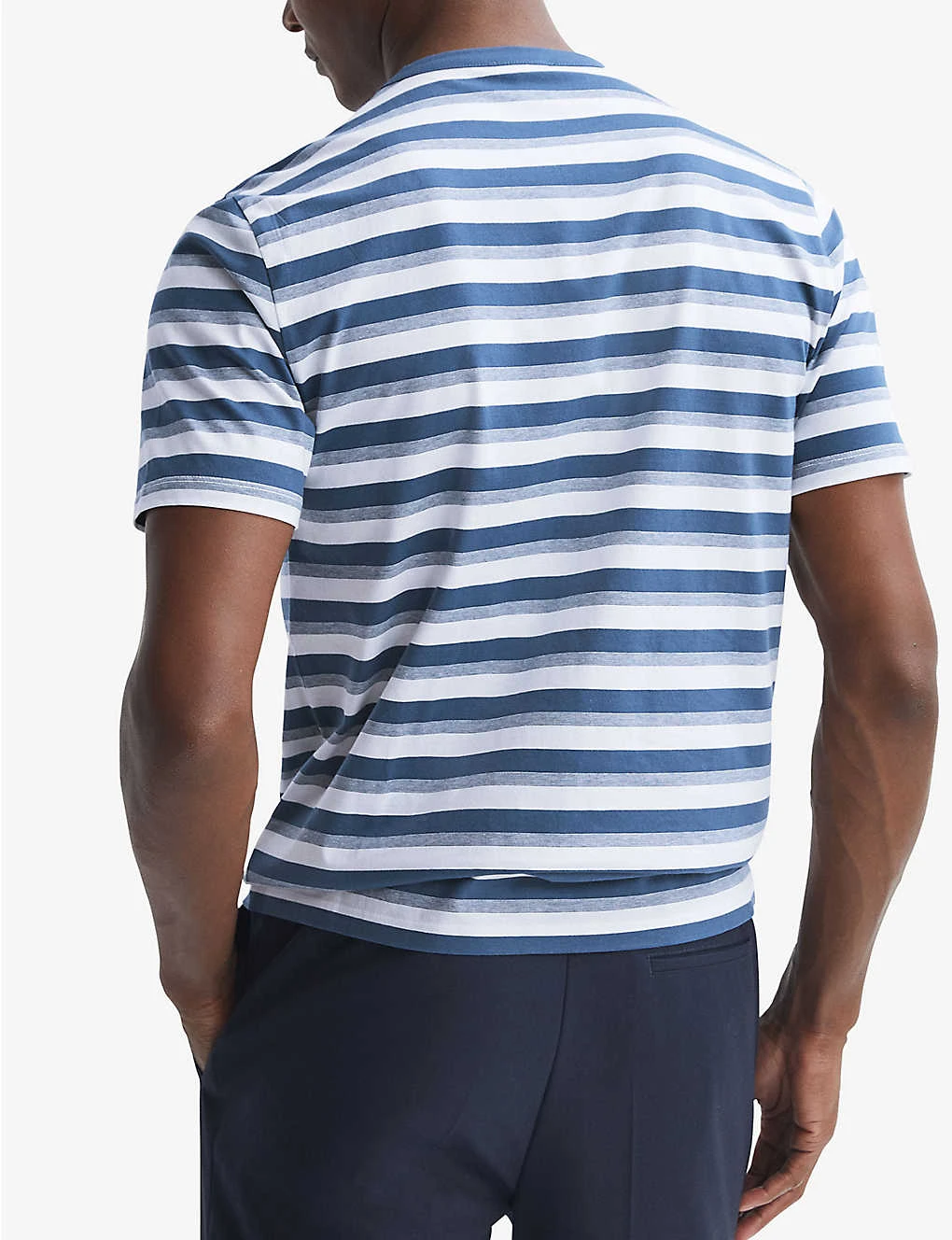 Reiss Dean Striped Cotton T-shirt - Image 4