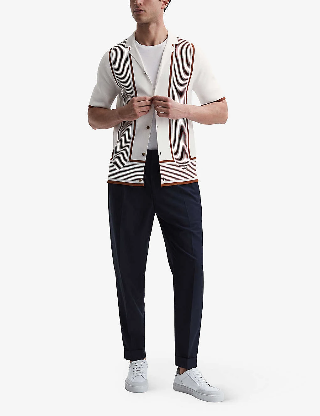 Reiss Heath Striped Woven Shirt - Image 2