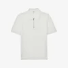 Reiss Fizz Half-zip Cotton-blend Stretch-knit Polo Shirt