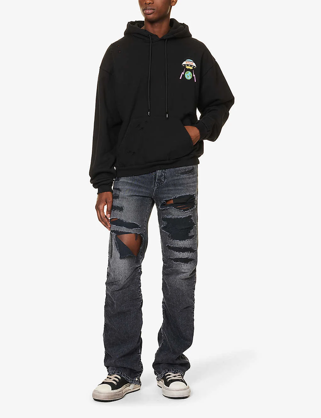 Brand-print Regular-fit Cotton-jersey Hoody - Image 2