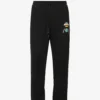 Brand-print Tapered-leg Regular-fit Cotton-jersey Jogging Bottoms
