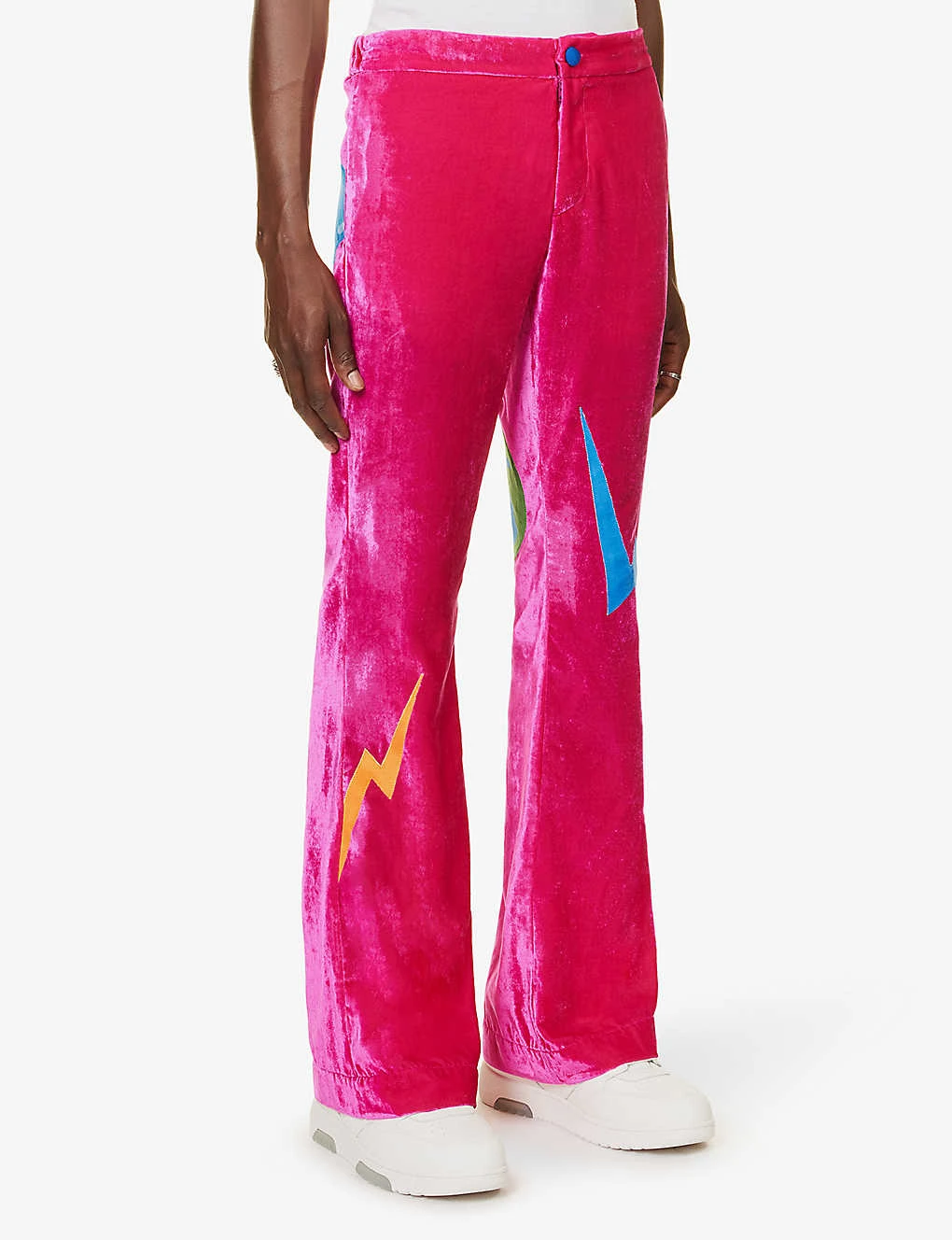 Pyjama Graphic-print Relaxed-fit Velour Jacket - Image 3