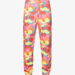 Camouflage-patterned Tapered-leg Regular-fit Cotton-jersey Jogging Bottoms