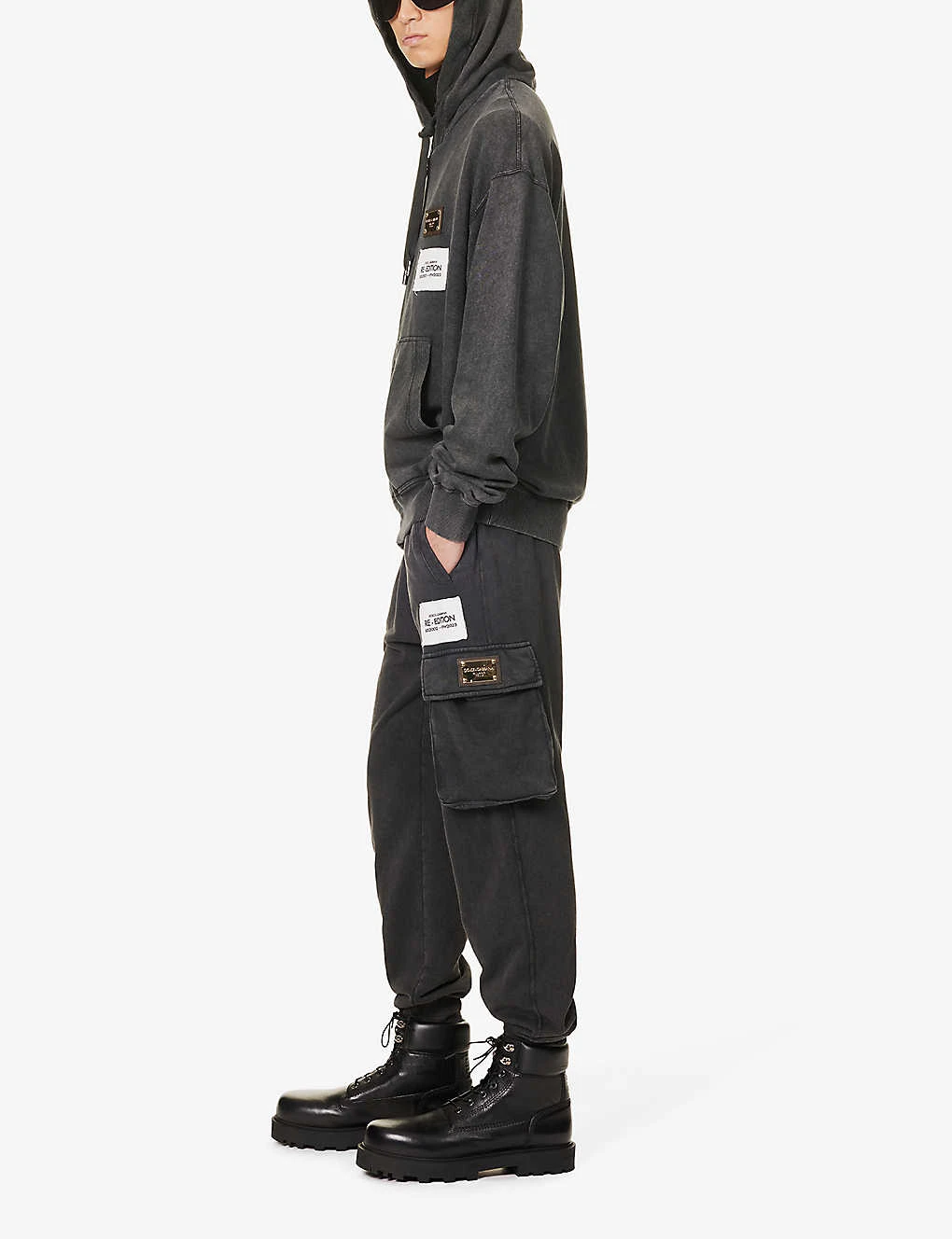 Dolce & Gabbana Brand-patch High-rise Cotton-jersey Jogging Bottoms - Image 2