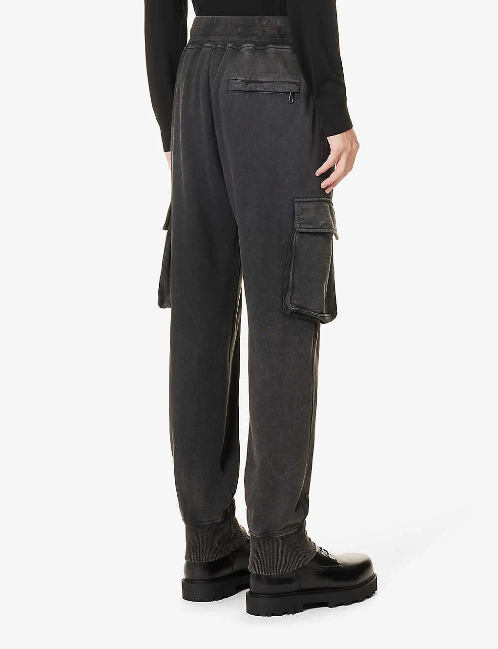 Dolce & Gabbana Brand-patch High-rise Cotton-jersey Jogging Bottoms - Image 4