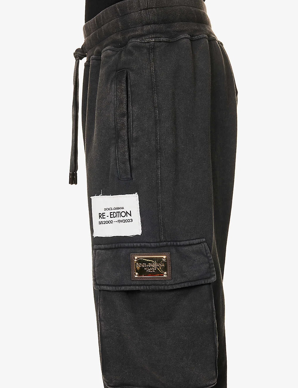 Dolce & Gabbana Brand-patch High-rise Cotton-jersey Jogging Bottoms - Image 5