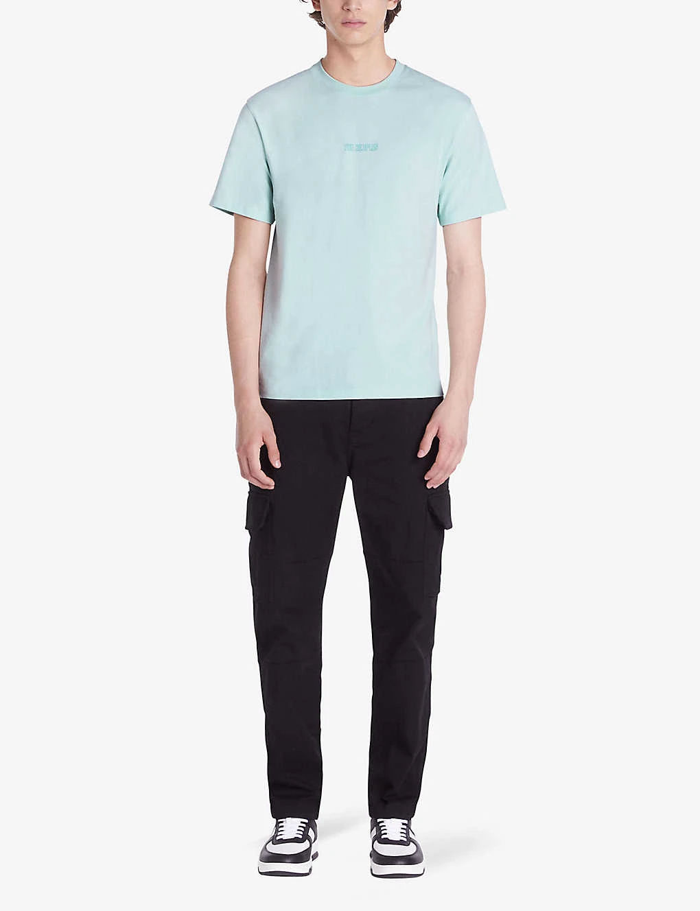 THE KOOPLES Logo-embroidered Short-sleeve Cotton T-shirt - Image 2