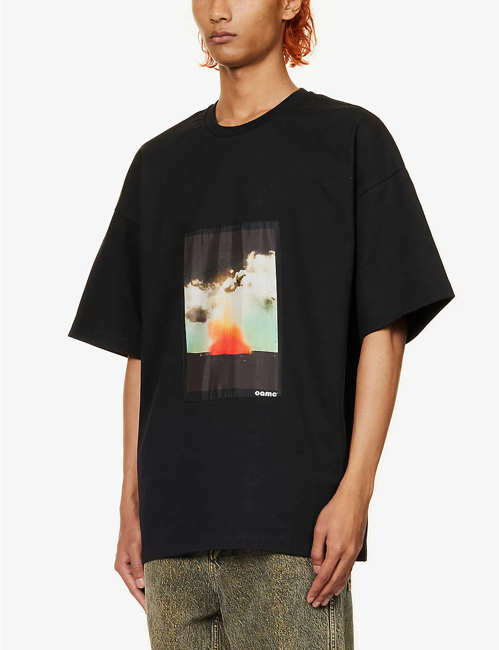 OAMC Wake Graphic-print Regular-fit Organic Cotton-jersey T-shirt - Image 3